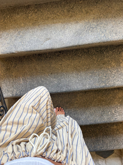 PANTALON JUNNY RAYURES BEIGES