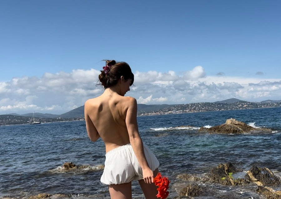 BLOOMER BLANC EN EPONGE